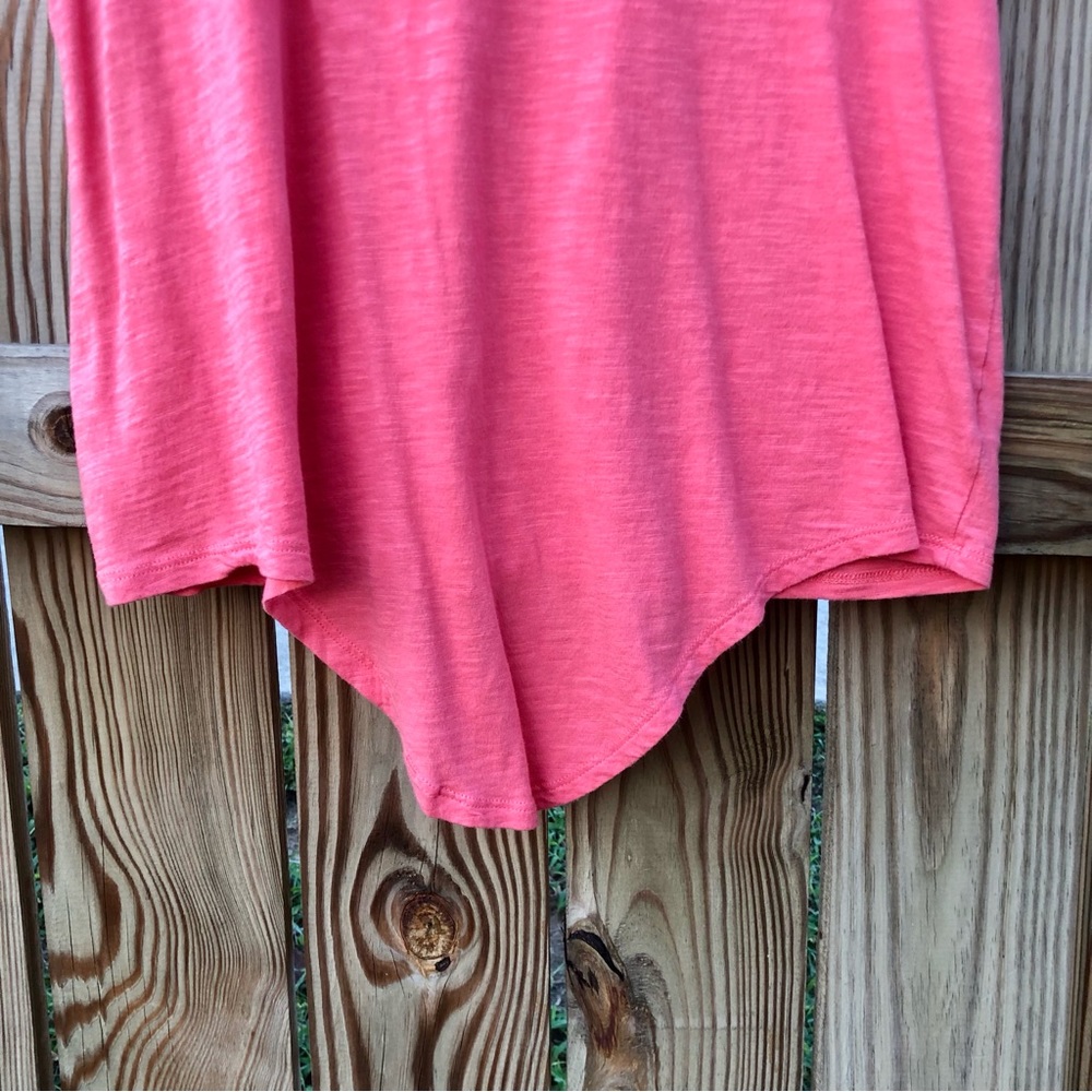 Tee Shirt Social Standard by Sanctuary Dylan Scoop Neck short Sleeve Coral XXL - Picture 7 of 7